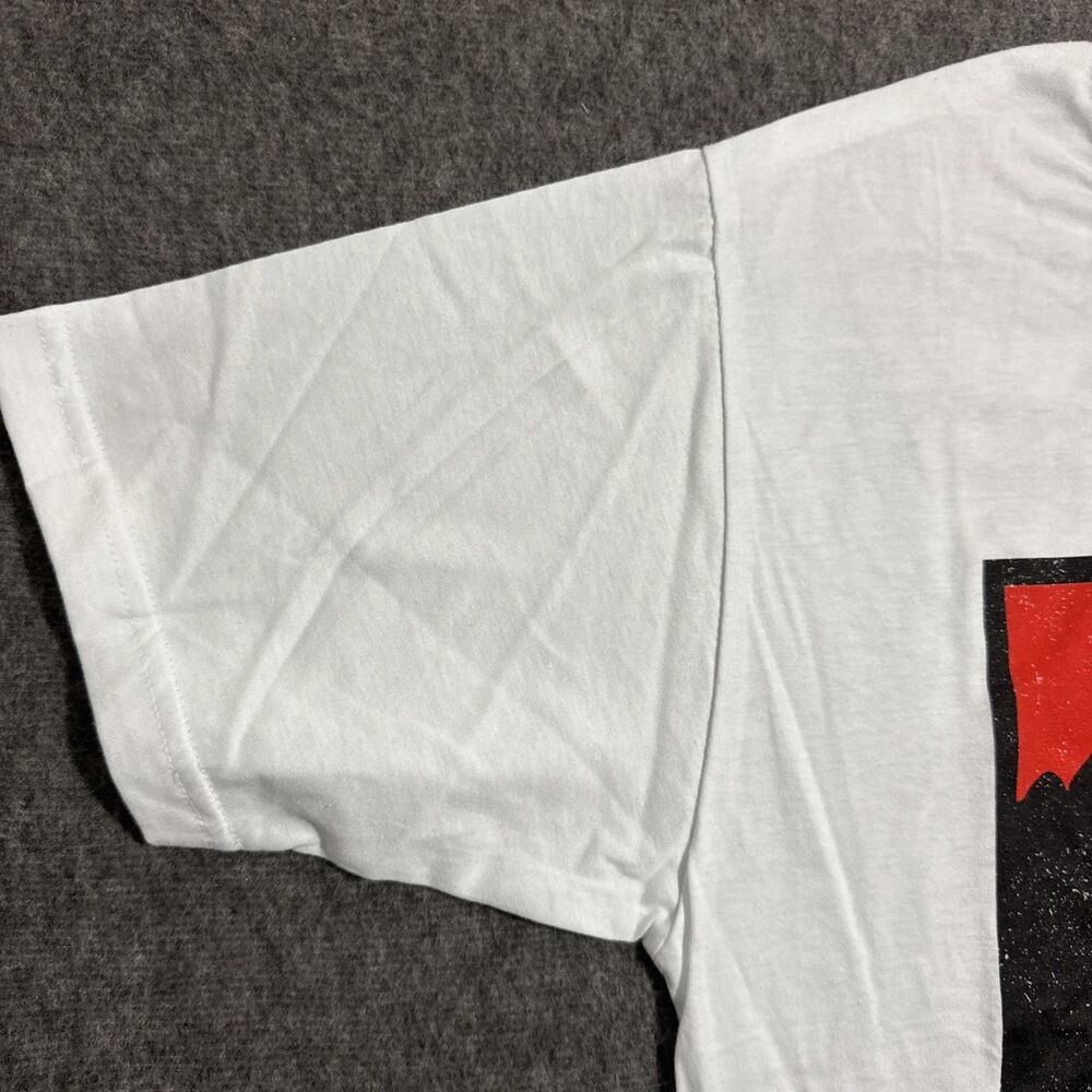 Ghost Face Men's T Shirt Graphic Print Short Sleeve White Medium - Picture 3 of 6